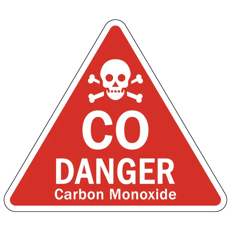 Sun-Spot Roadshow no CO danger sign | Sun-Spot
